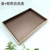 拉丝皮柜台看货盘首饰盘手机展示盘珠宝收纳盘眼镜展示盘丝巾盘