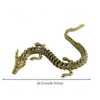 Dragon Figurine Antique-Style Sinuous Dragon Figure High Quality for Tabletop