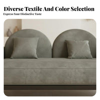 rustic-modern & aesthetic cumulusShaped Settee Creamy artistic Sofa Minimalist Design Couch natural Shape for Interior Designers, Apartment Dwellers, Reception Area, Clothing retail space, spa, Small areas
