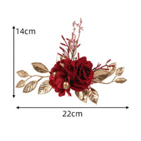 Red Rose Cake Topper Artificial Rose Cake Topper Elegant for Wedding Cakes