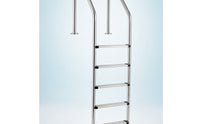 5-Step Pool Ladder Easy to Install Stainless Steel Pool Ladder Drillless for in-Ground Pools