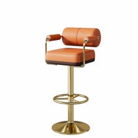 Adjustable rotating Bar Stool Modern Design Counter Chair Stable Wide Base for Pub