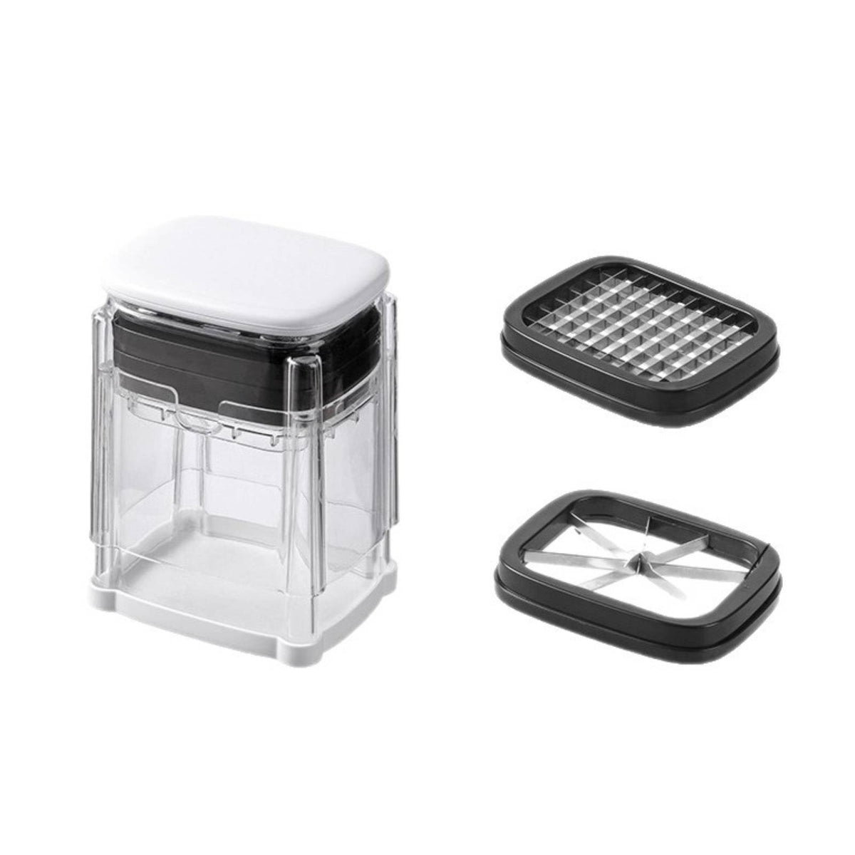 Press Chopper Multi Functional Food Chopper Slice Stainless Steel Dicing Attachments Food Crusher