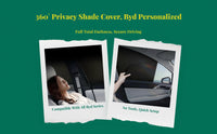 Car window privacy curtains, full coverage