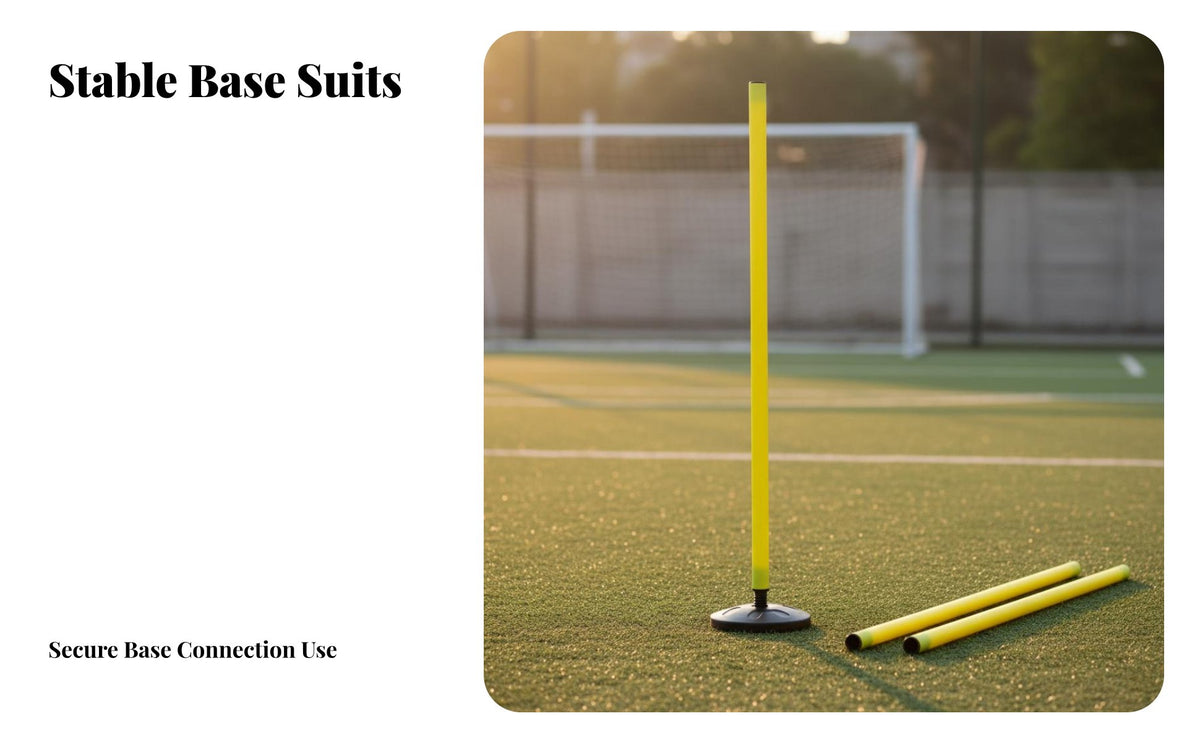Soccer Training Pole High-Visibility Training Pole Detachable Design Agility Poles for Athletes, Coaches, Outdoor