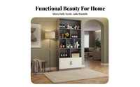 Living Room Display Cabinet Multifunctional Modern Beverage Cabinet Large Capacity Freestanding Room Divider for Homeowners, Hallway, Bedroom