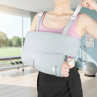 Breathable Arm Support Sling Padded Arm Sling with Adjustable Straps Supportive Shoulder Immobilizer Secure for Patients, Immobilization, Recovery