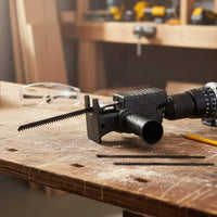 Drill to Reciprocating Saw Adapter Wood Cutting Drill Saw Attachment Power Tool Accessory for Workshop, Garage