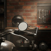 2 Pieces Cafe Racer Mirror Sturdy Aluminum Vehicle Accessory Adjustable Angle