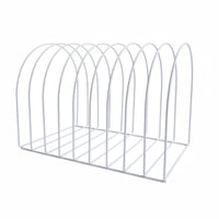 White 10opening Hat Stand Iron Beanie Display Stand Space-Saving for Boutique