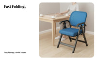 4 Pieces Mesh Rear Game Chair Foldable Mesh Rear Four Chair No Assembly Required Sturdy Steel Frame for Home, Living Room