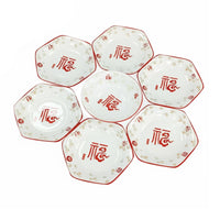 7 Pieces Dinnerware Aesthetic Design Floral Dinnerware Set Microwave Tableware for Housewarming, Entertaining