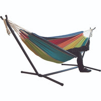 支架帆布吊床便携组装吊床户外旅行沙滩吊床hammock with stand