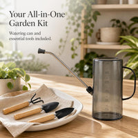 Long Spout Watering Can with Garden Tool Set for Indoor Outdoor Plants