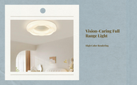 LED Ceiling Light, Modern Minimalist, Cream, Dimmable