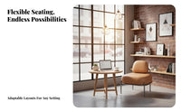 Dining Booth and Table Set Factory-Inspired Design Restaurant Seating Configurable Configuration sturdyDuty Construction