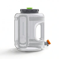 Water Storage Container with Tap Transparent Container with Spigot Portable