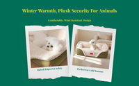 Plush dog bed with removable cover