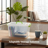 Clear Lidded Container adaptable Clear Lidded container Grooved Lid for Dorm Room