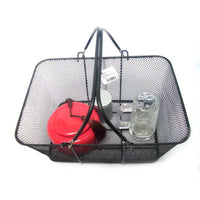 Bicycle Mesh Basket Iron Folding Bike Front Handlebar Basket