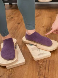 Pilates Wooden Foot Rotation Trainer Hip Lifter Hip Joint External and Internal Rotation Measurement Recorder