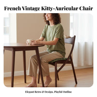 Feline Feline-Inspired Backrest-Like Backrest Chair French and Aesthetic Household Furniture Mid-Centuryperiod Modern Minimalist
