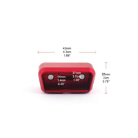 Red Anodized OBD2 Anti-Theft Lock Aluminum OBD2 Port Lock Metal Construction OBD Port Protector No-Entry Symbol