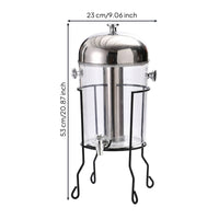 Front Tap Ice Column Serveware Beverage Dispenser with Spigot