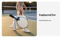 Large Capacity Racket Bag Detachable Shoulder Strap Racket Tote Bag Quilted Sports Backpack Versatile-Sport Use Athletic