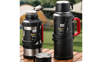 Large Capacity Insulated Bottle with Handle Watertight Large Capacity Vacuum Container Non-Slip Bottom Portable Insulated Water Bottle for Travel