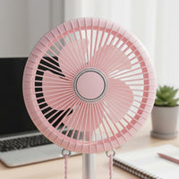 Rechargeable Desk Fan 3-Speed Home Gadget for Office