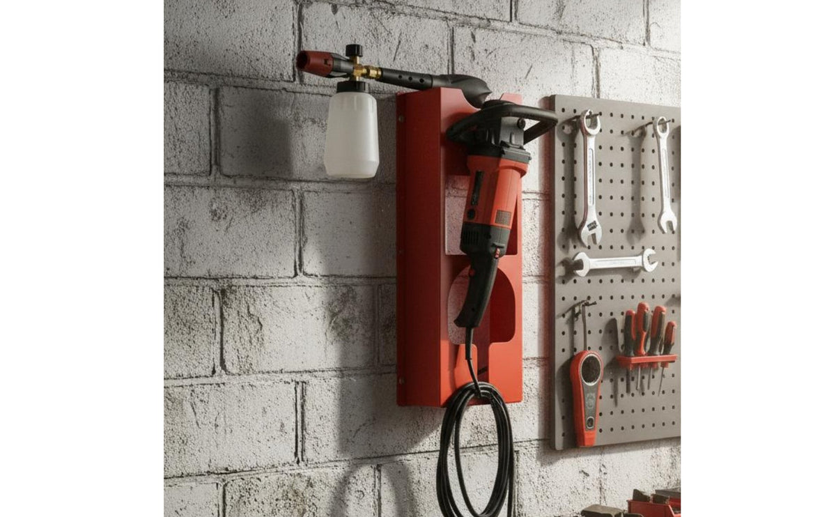 Polishing Machine Holder Heavy-Duty Polisher Holder Low-Profile Polisher Wall Mount for Vehicle Care Professionals, Detailing Shop, Garage, Workshop