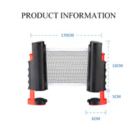 Retractable Table Tennis Net Adjustable Sports Gear Long-Lasting