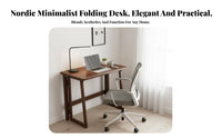 No-Assembly Folding Desk Portable Foldable Desk Minimalist Design for Dorm Room
