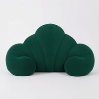 Supportive Arc-shapedShaped Back Cushion Ribbed Backrest with Side Bolsters Soft Support Pillow Cushiony for Readers, Sofa, Dorm Rooms