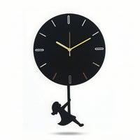 Pendulum Wall Clock Modern Wall Clock with Pendulum Decorative for Home Office