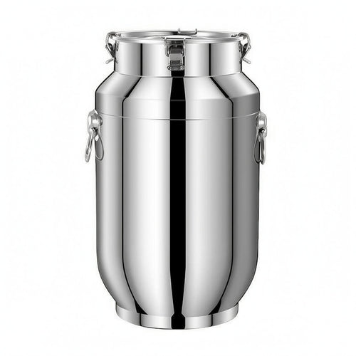 Stainless Steel Sealed Bucket Fresh Keeping Clamp Lid Bucket Leakproof Household Container