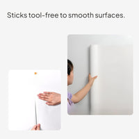 Pressure-Sensitive Ivory Wallpaper, Thick PVC, Water-Resistant