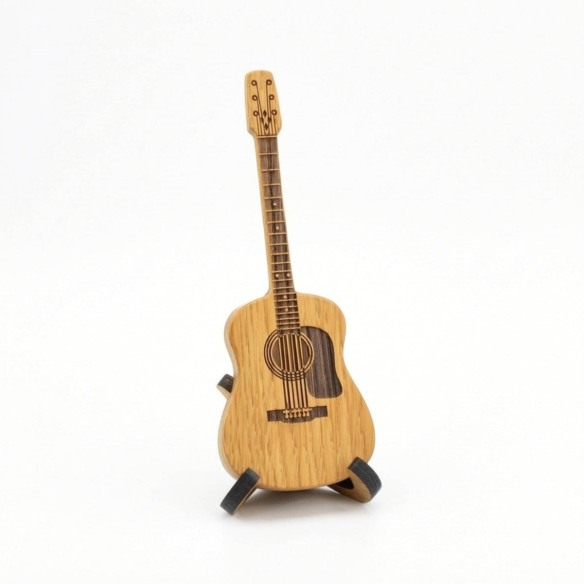 Guitar Plectrum Holder with Stand Engraved Guitar Pick Holder with Stand Compact Case for Instrumentalists, Desk