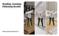 Straight Jaw Hand Seamer Ergonomic Handles Sheet Metal Non-Slip Grip