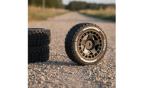 1/14 RC Car Tire with rims  RC Gravel Tire for Model Builders