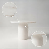 Marble High Tray Sculptural Marble Pedestal Stand Elegant for Hosts, Tea Lovers