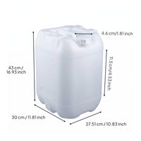 Stackable Drum Food Grade Square HDPE Barrel Built-in Handle Storage Barrel for Garage