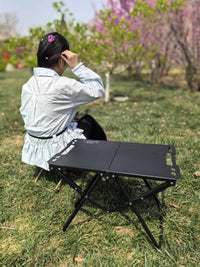 Tactical Folding Table with Triangle Board and Storage Bag