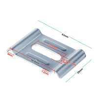 30 Pieces Cable Tray Fixing Clamp with Slot Slotted Basket Wire Mesh Cable Tray Clamp Secure Hardware for Contractors