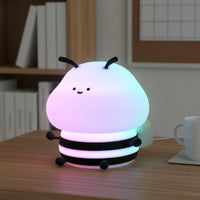Cartoon Bee Night Light Dimmable Indoor Lighting Auto-Deactivate Timer
