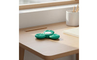 Gliding Rotating Clover Portable Textured Long-Lasting Silicone Worry Stone for Children, Students, School, Classroom, Homework