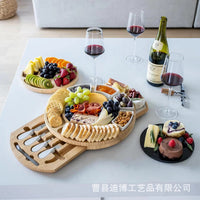 实木砧板新款芝士奶酪砧板可抽拉多功能砧板家用水果面包牛排砧板