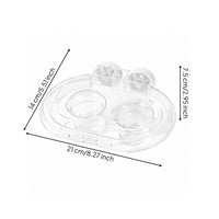 Two-Compartment Bird Bowl Pet Supply Universal for Aviary