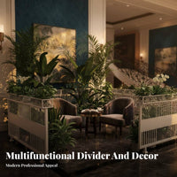 Nordic aesthetic Metal lattice partitionr Multi-Functional Partition Screen long-lasting Space Separator configurable Layfrom for Restaurant Owners, sectionice Managers, Homeowners, Restaurants, sectionices, Hotel Lobbies, Living Rooms